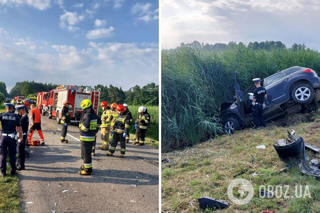 В Польше пьяная водитель врезалась в автобус с украинцами, есть погибший. Фото