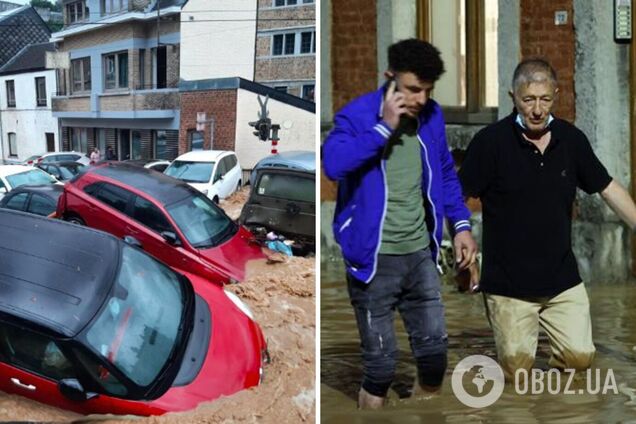 Бельгія знову опинилася під водою через сильні дощі: потоки несли авто вулицями. Фото, відео