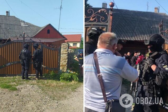 До жителя Буковини, який облив викладачку фекаліями, на обшуки нагрянув спецназ. Фото та відео