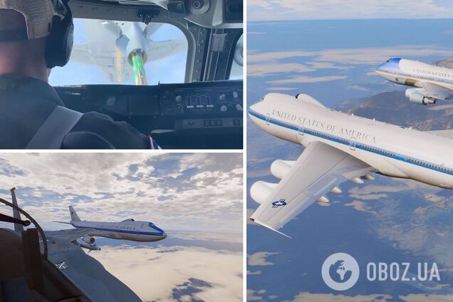У США показали дозаправку 'літака судного дня': призначений для евакуації вищого керівництва. Відео