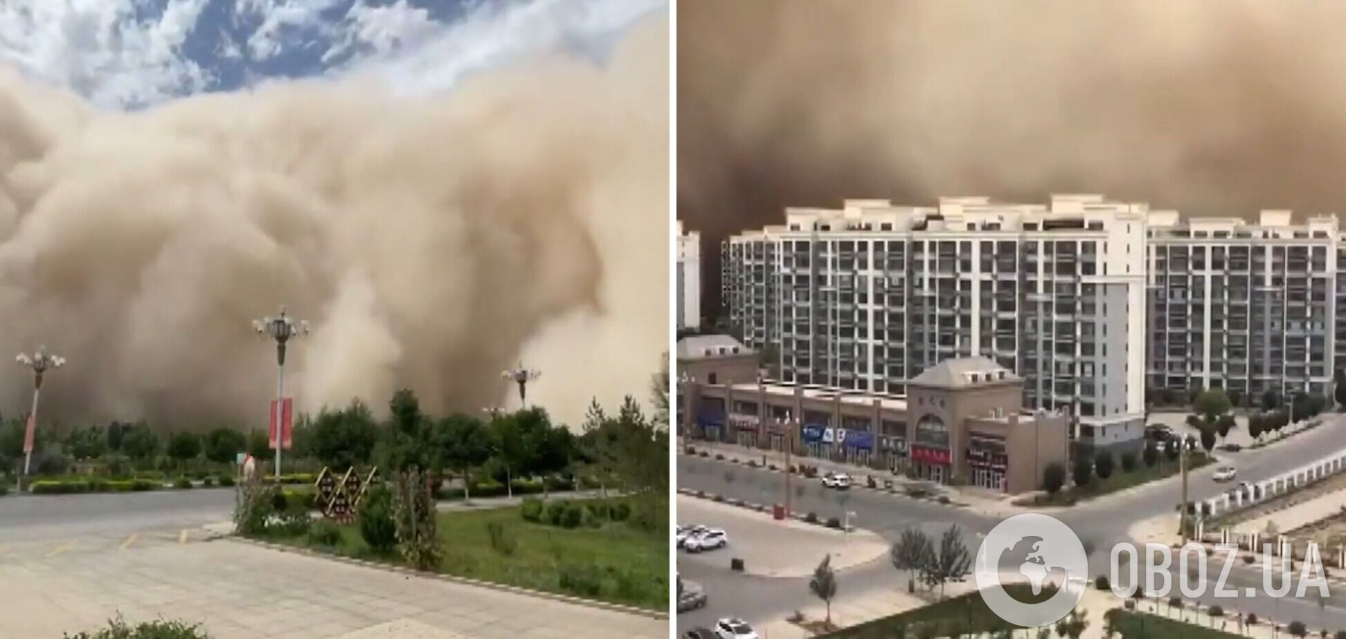 Китай накрыла песчаная буря