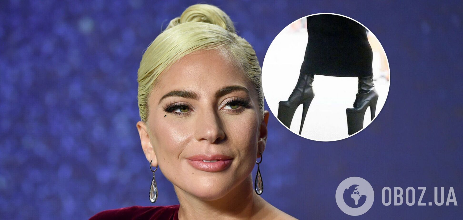 Леди Гага вышла в свет на 30-сантиметровых каблуках. Фото