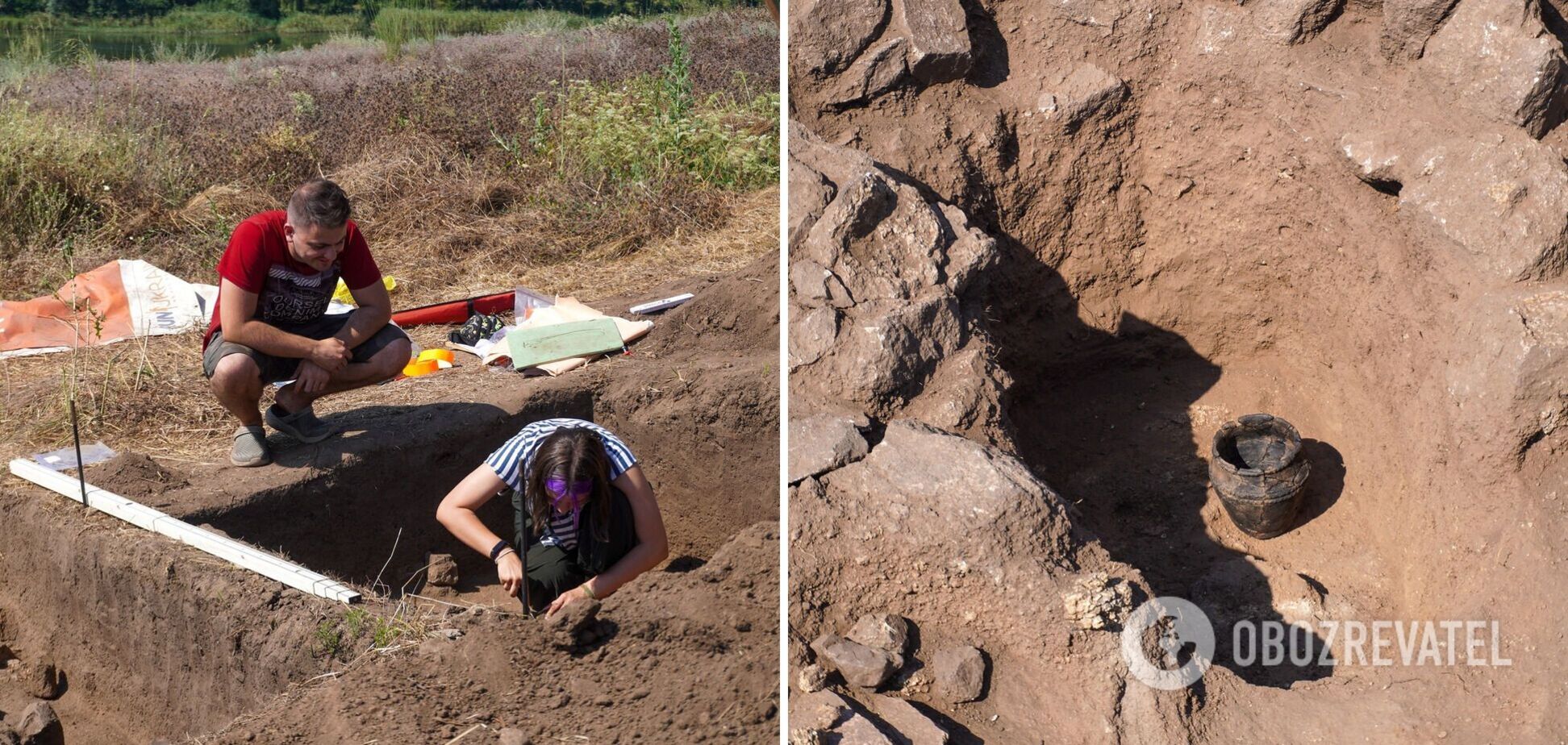 Археологи обнаружили на острове Хортица ритуальный горшок, которому более 3 500 лет. Фото