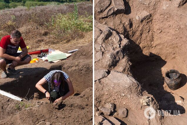 Археологи обнаружили на острове Хортица ритуальный горшок, которому более 3 500 лет. Фото