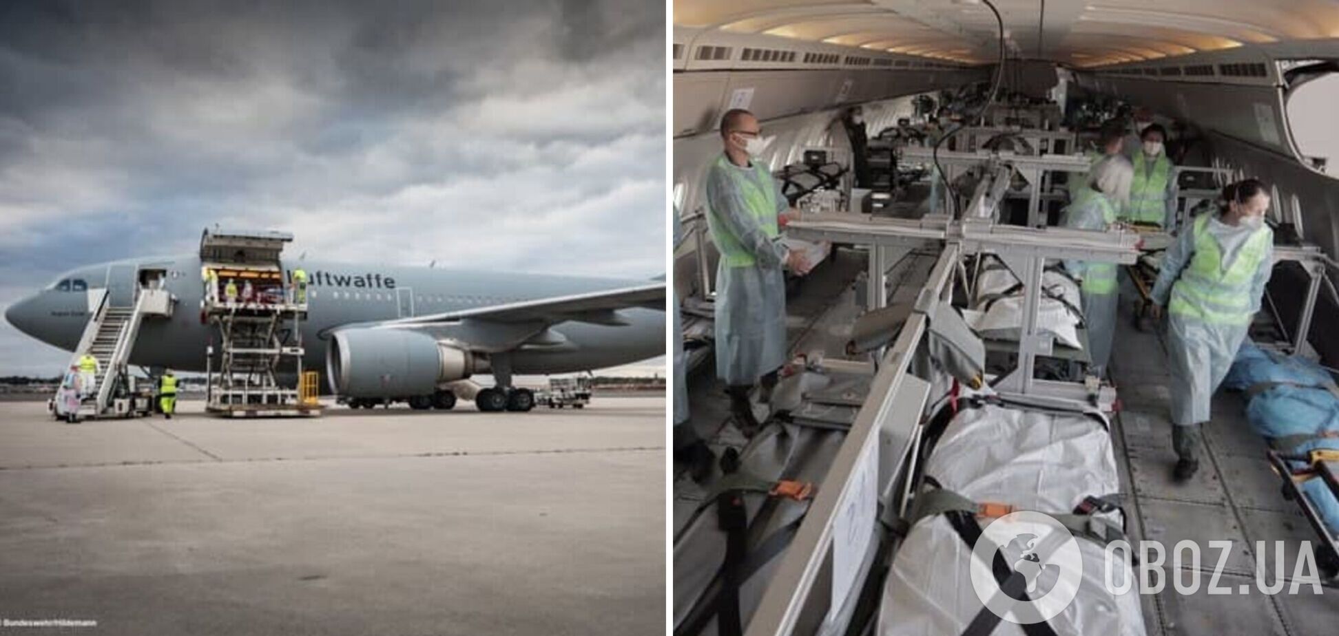 В Германию на лечение отправили раненых на Донбассе бойцов ВСУ. Фото и видео