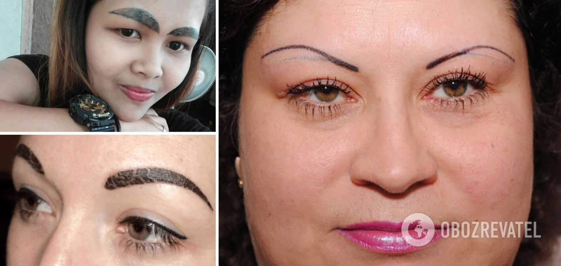 Ужасный татуаж бровей, который рассмешил соцсети