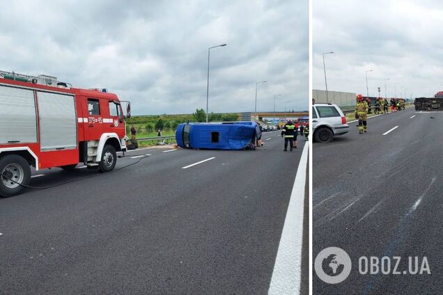 В Польше в ДТП попал автобус с украинцами: есть пострадавшие. Фото