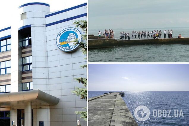 Выпускники Морской академии устроили массовые прыжки в воду