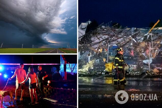 В США мощный торнадо срывал крыши зданий и валил деревья, есть пострадавшие. Фото и видео