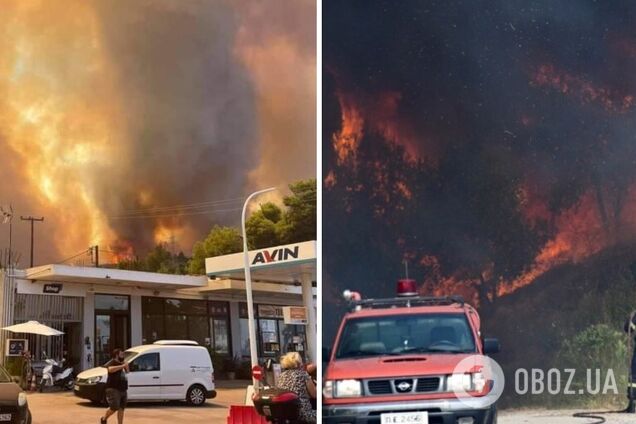 У Греції евакуювали цілі села через пожежу