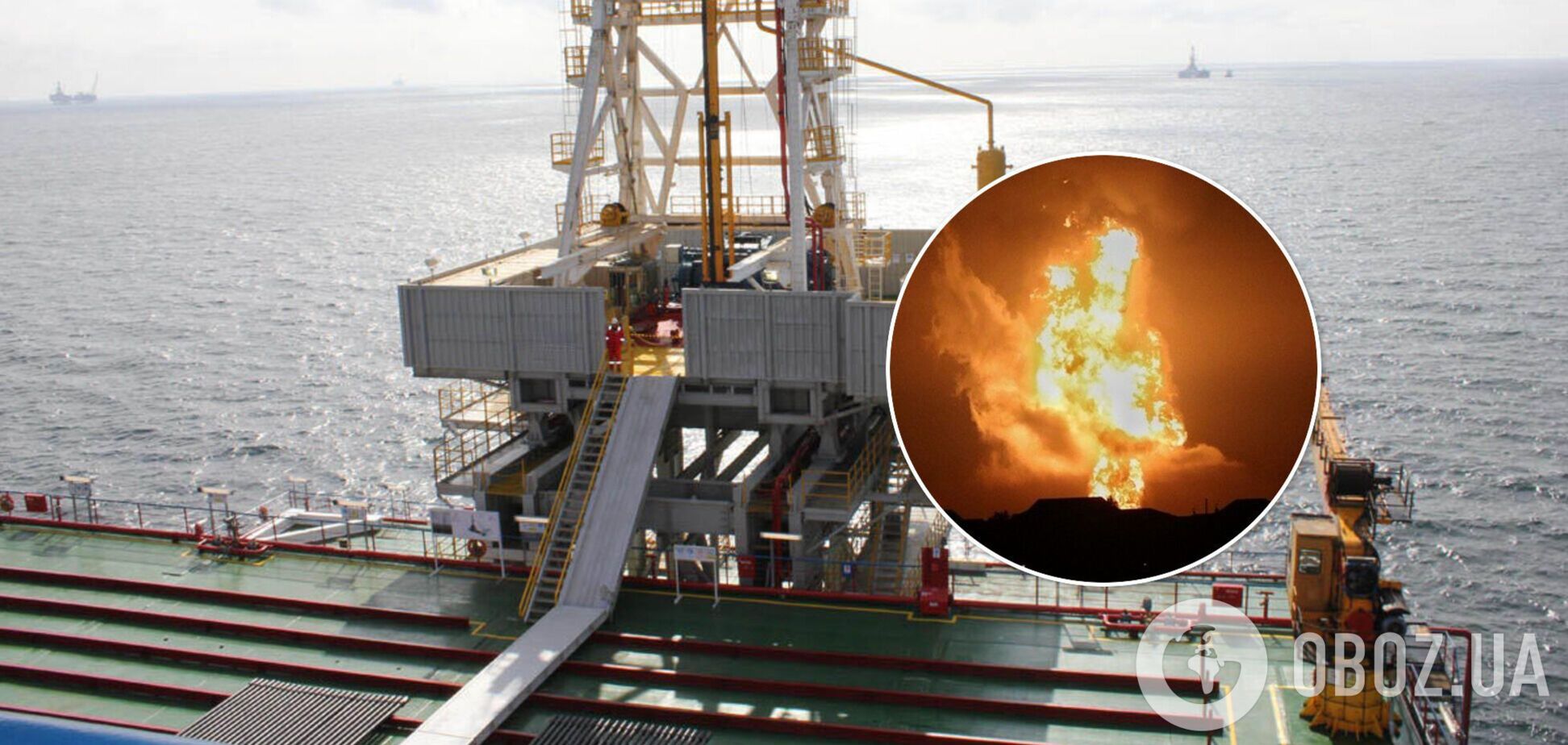 В Каспийском море произошел взрыв около нефтяной платформы: названа причина
