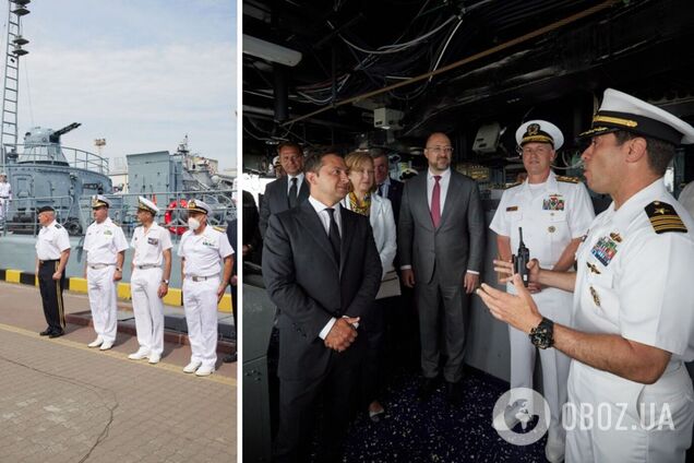 Зеленский побывал на борту американского ракетного эсминца. Фото