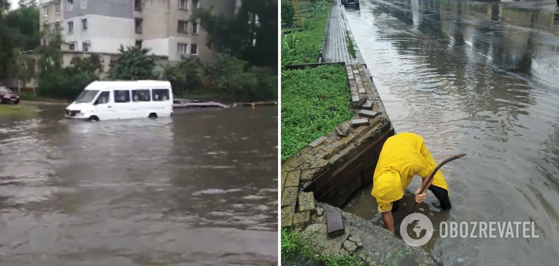 Одессу затопило после дождя