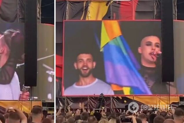 MELOVIN на Atlas Weekend розгорнув прапор ЛГБТ й поцілував чоловіка - відео