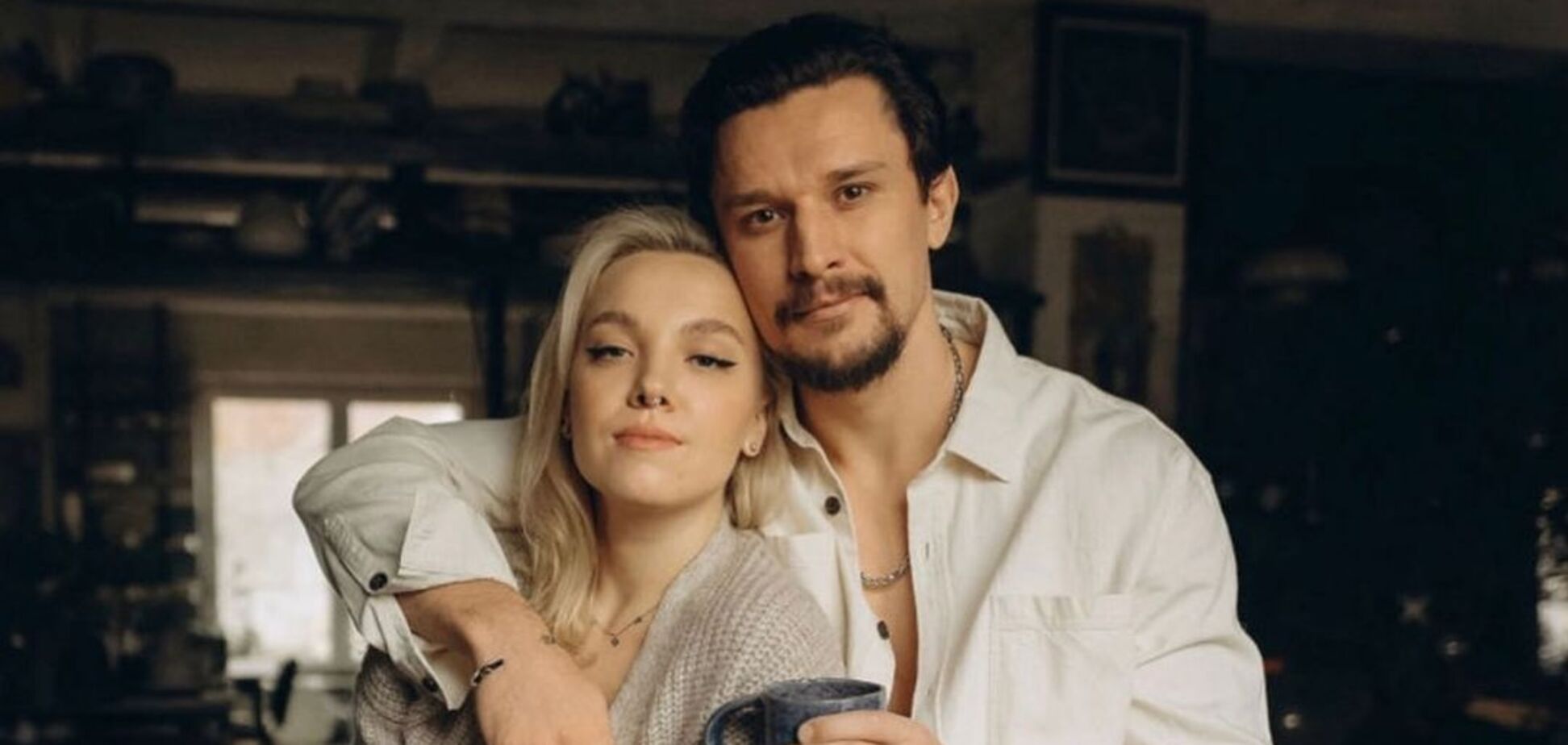 Секс-символ украинского кино Тарас Цимбалюк женился на своей возлюбленной Тине. Фото