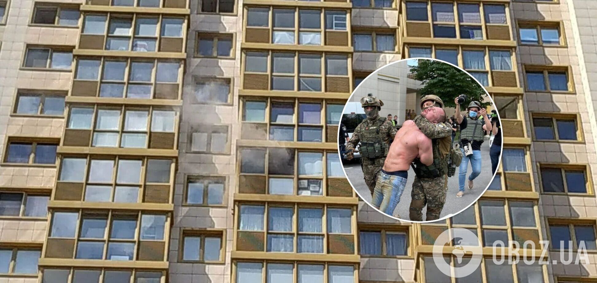 Затриманий був у самих шортах із голим торсом