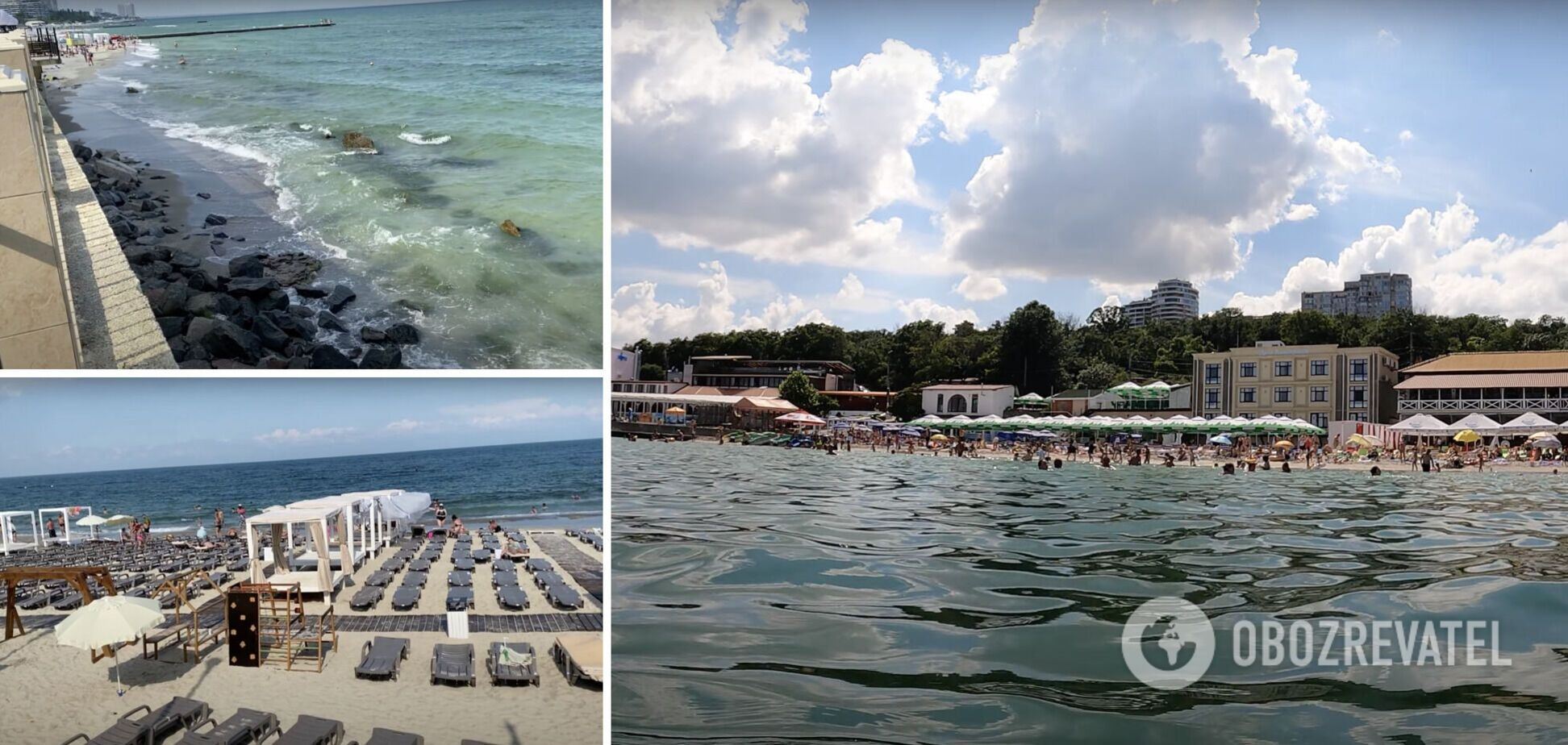 На популярных пляжах Одессы отдыхают сотни туристов