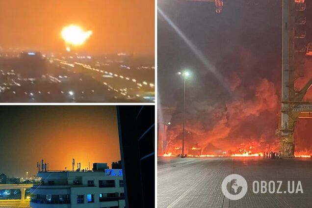 В порту Дубая прогремел мощный взрыв. Фото и видео