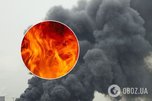 В Киеве произошел пожар возле ТРЦ, валил черный дым. Видео