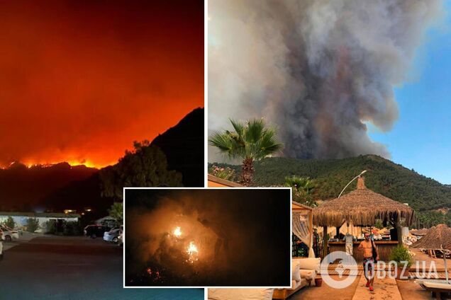 У Туреччині через масштабні пожежі евакуювали туристів: дерева перетворювалися на попіл, згоріли будинки. Фото і відео