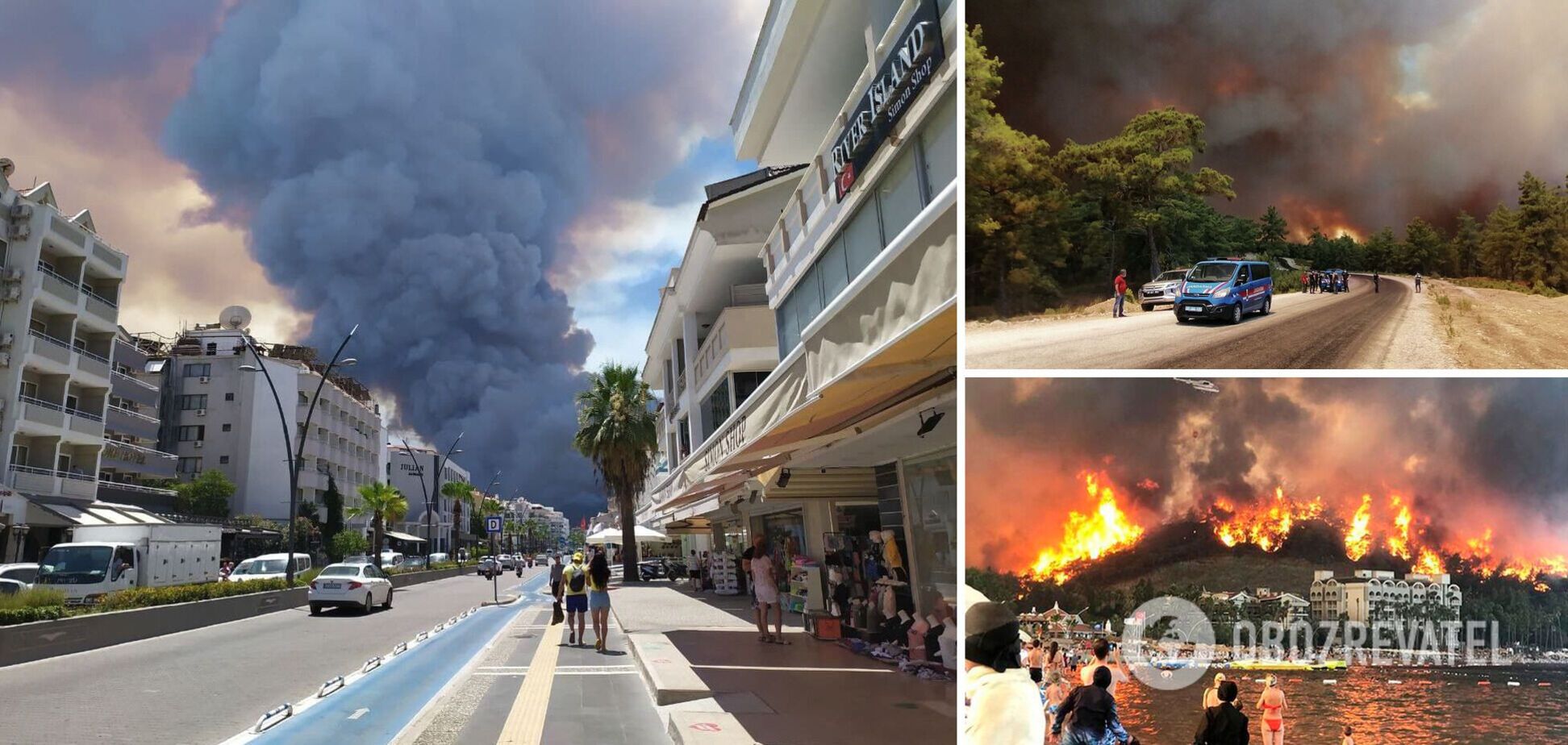 Пожежі в Туреччині досягли Бодрума