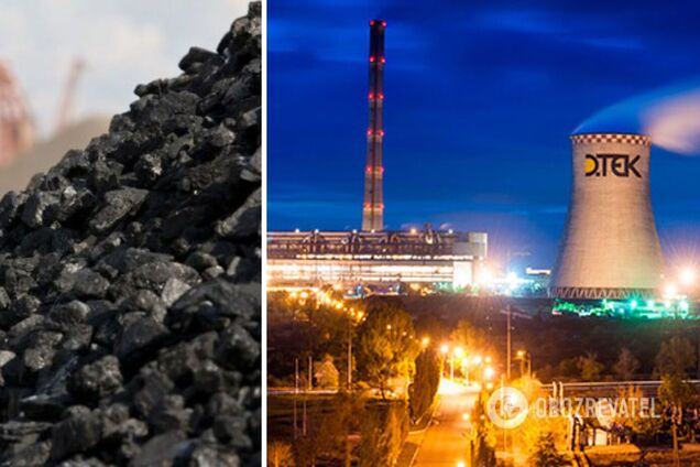 ТЕС ДТЕК збільшили запаси вугілля на 6%