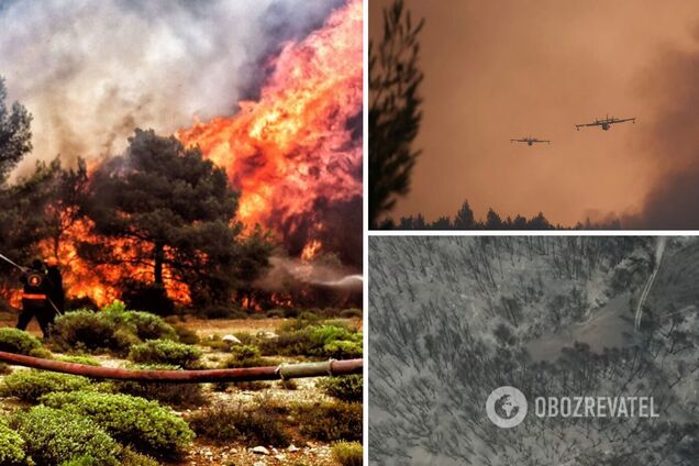 Лісові пожежі в Греції 2021