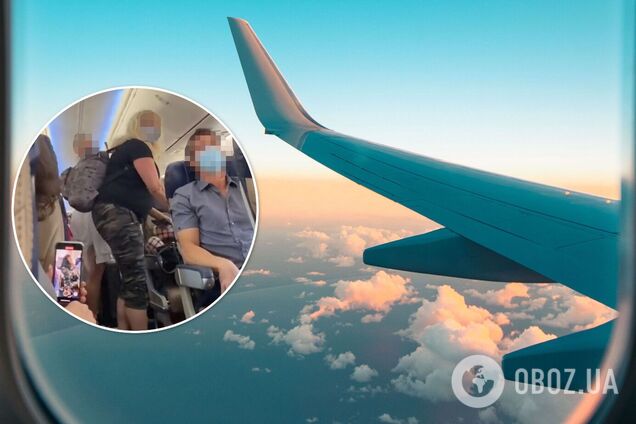 Мать с дочерью со скандалом выгнали из самолета: они требовали, чтобы им уступили место. Видео