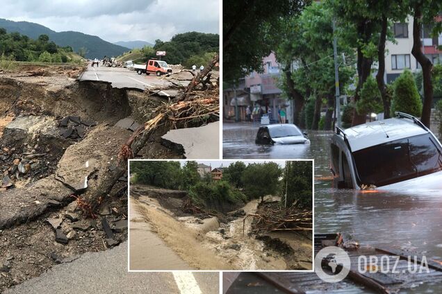Турцию из-за мощных ливней охватили наводнения и оползни: есть погибшие и много раненых. Фото и видео