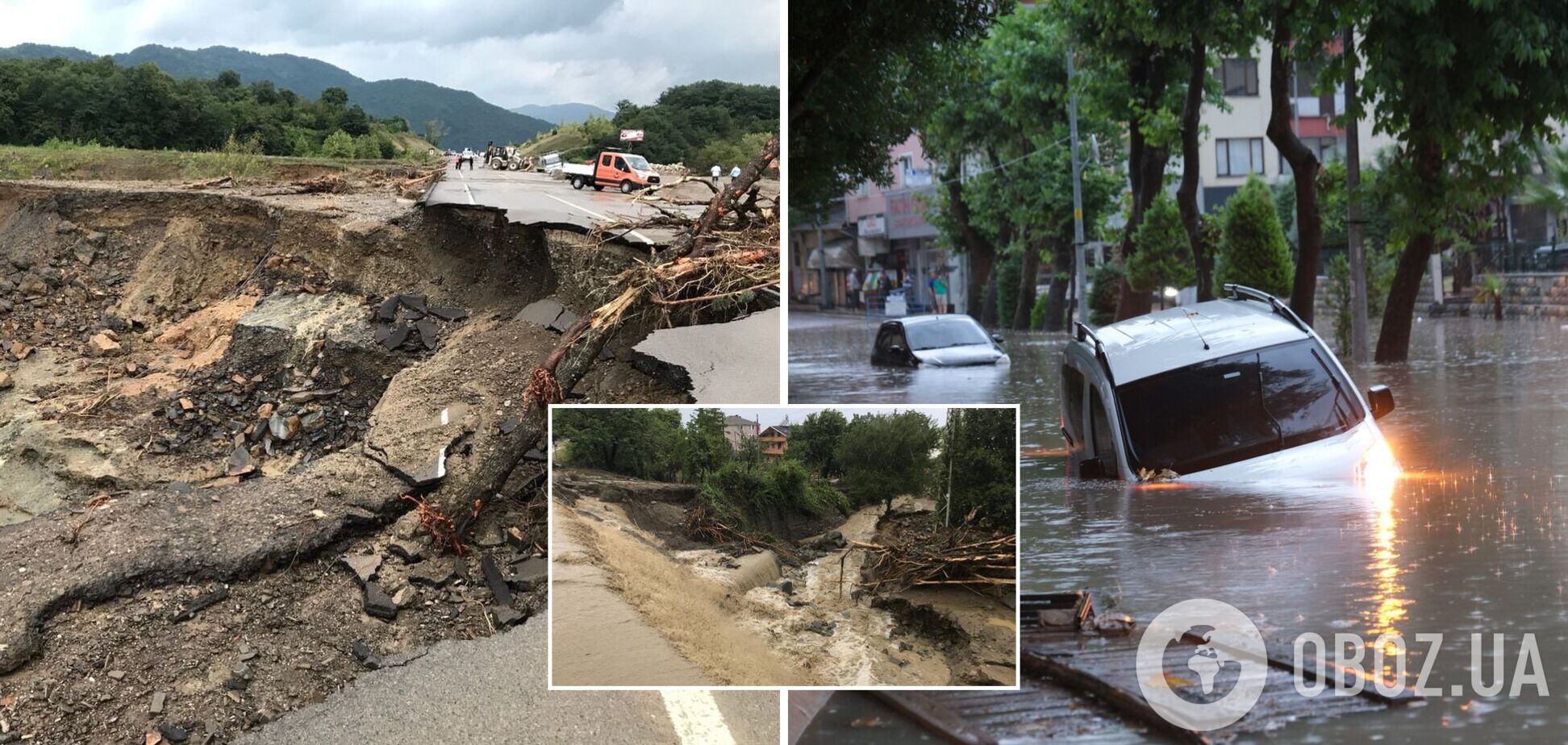 Турцию из-за мощных ливней охватили наводнения и оползни: есть погибшие и много раненых. Фото и видео