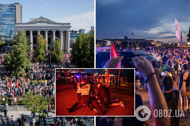 В Литве протесты против ограничений для невакцинированных переросли в стычки с полицией. Фото и видео