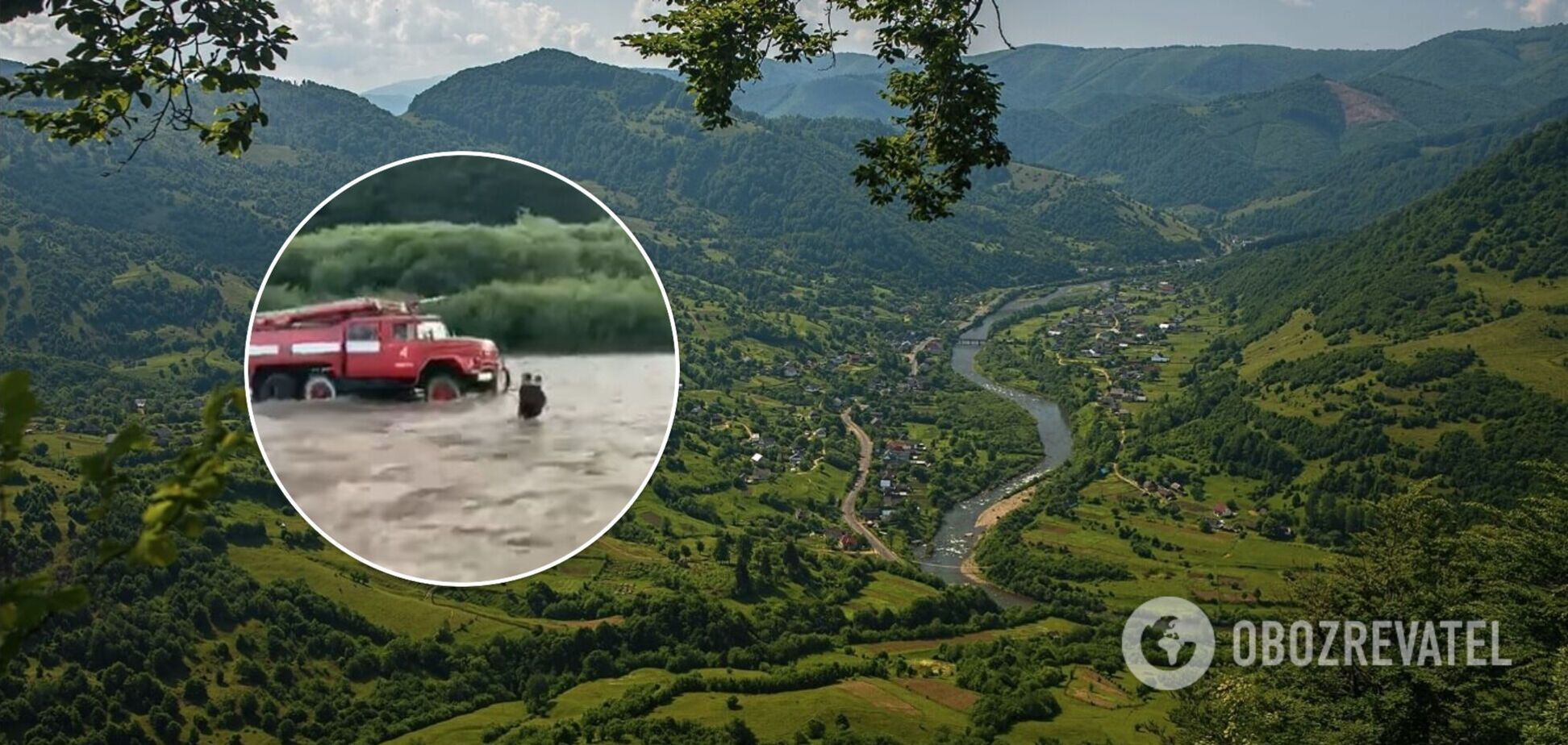 На Закарпатті троє дітей потрапили в пастку посеред річки, їх вдалося врятувати. Відео