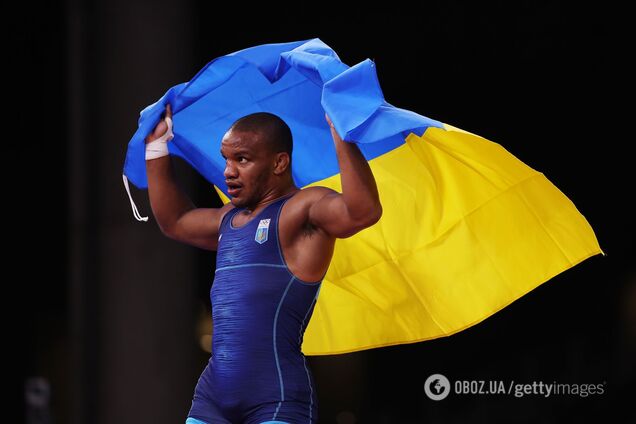 Жан Беленюк з прапором України