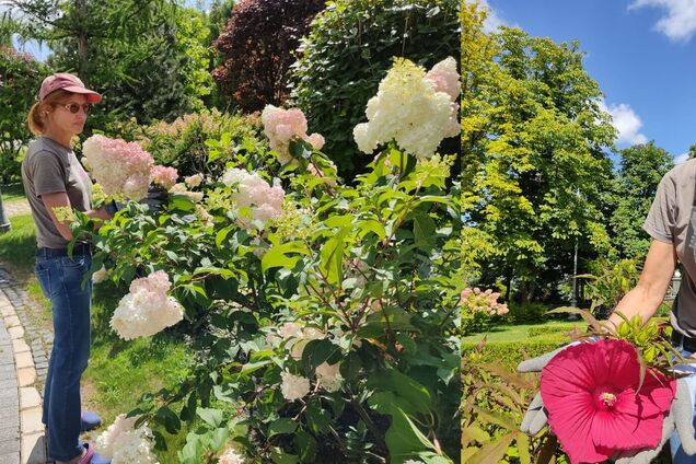 Дружина Порошенка показала волонтерці майстер-клас із садівництва. Фото та відео