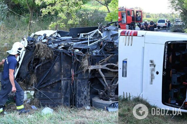 В Угорщині перекинувся пасажирський автобус: 8 загиблих і десятки потерпілих. Фото