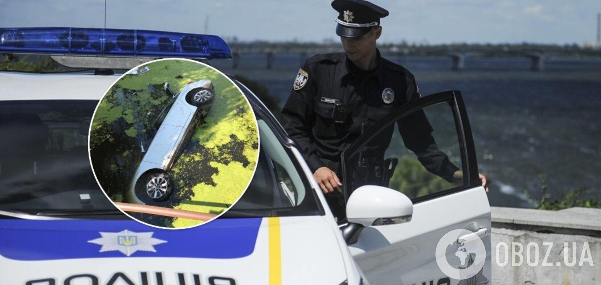 На Черкащині автомобіль злетів у річку