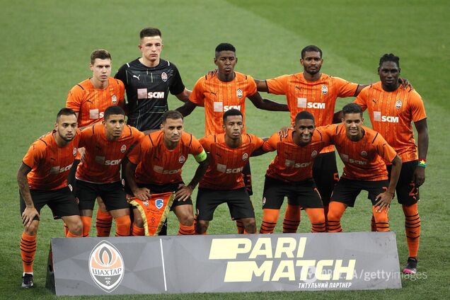 Гравці 'Шахтаря' перед матчем