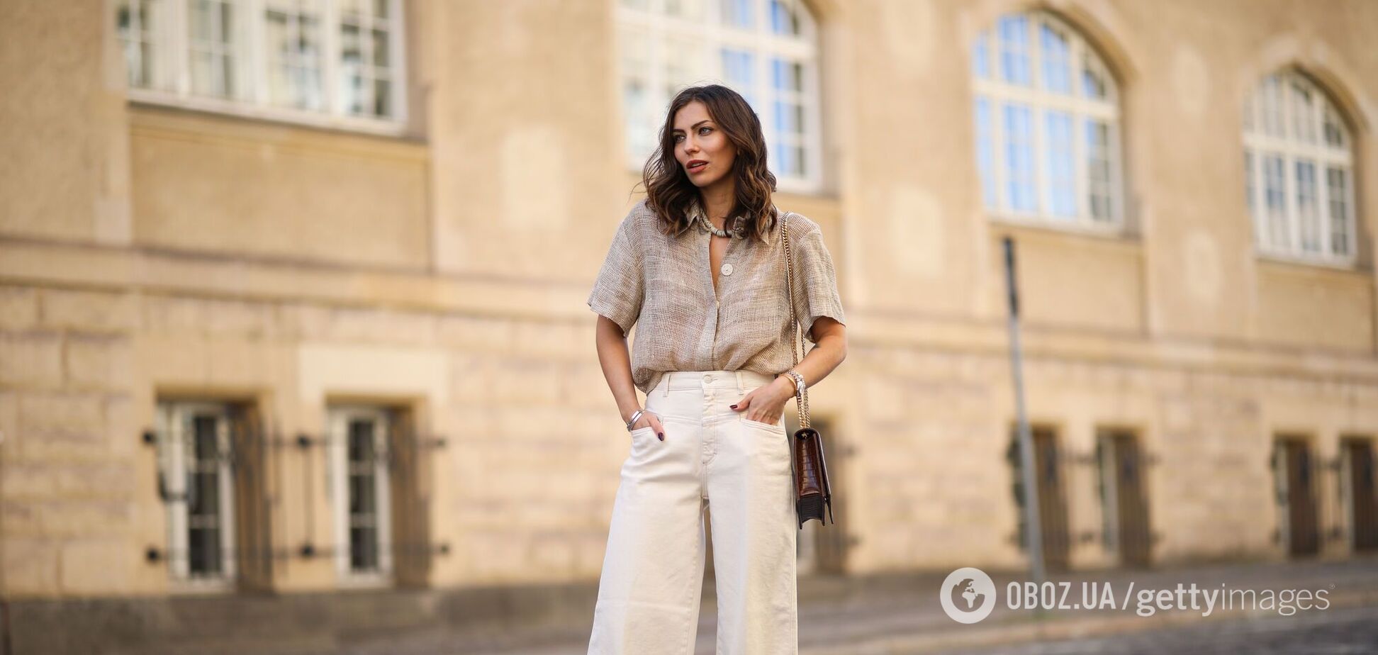 С чем сочетать белые джинсы