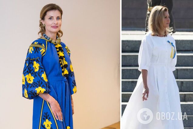 Как Елена Зеленская и Марина Порошенко одевались на День Независимости раньше. Фото