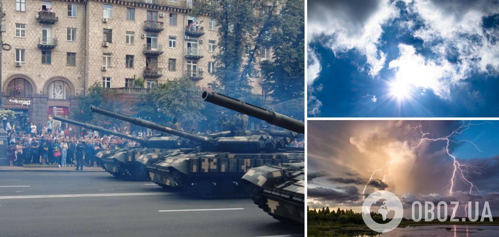 Якою буде погода на вихідних і на День Незалежності: синоптики уточнили прогноз. Карта