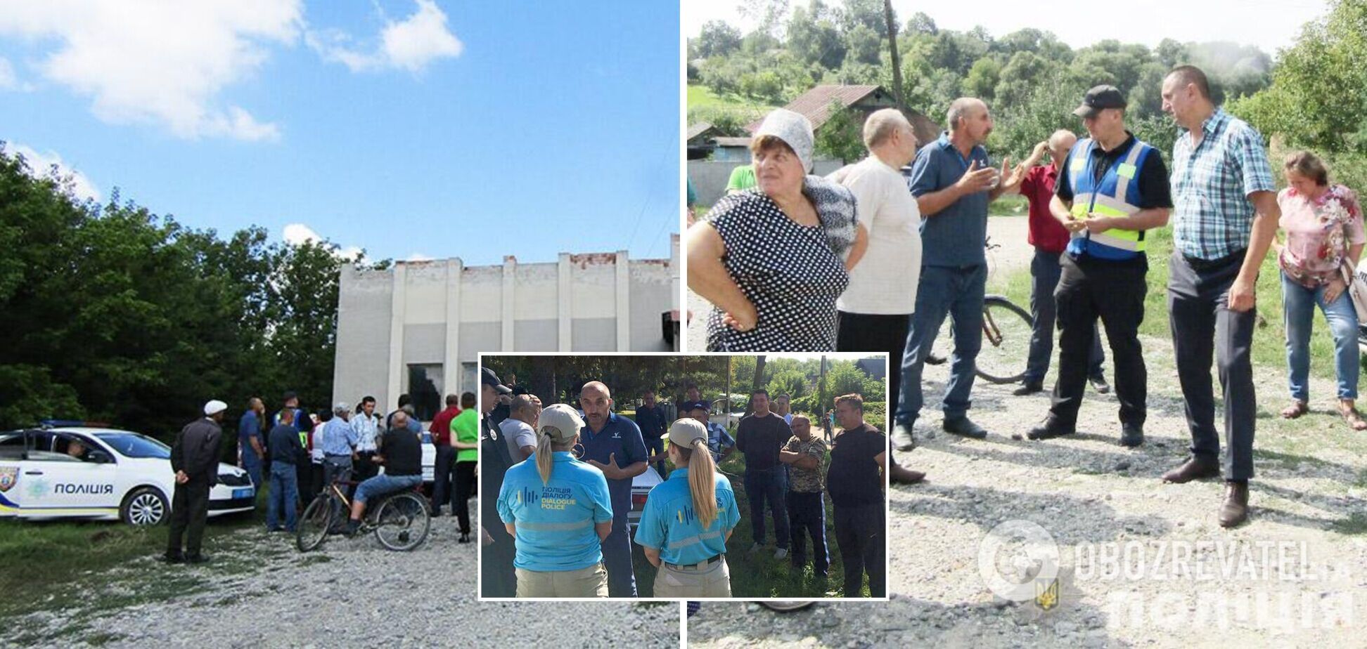 Жители села на Хмельнитчине пытались собственноручно снести новую вышку мобильной связи. Фото