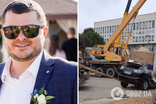 Упавший в Херсоне флагшток раздавил Lexus, на котором ездил чиновник: авто в декларации не было. Фото