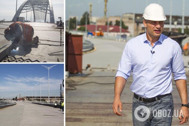 Мер Києва Віталій Кличко перевірив, як тривають роботи з будівництва Подільсько-Воскресенського мостового переходу