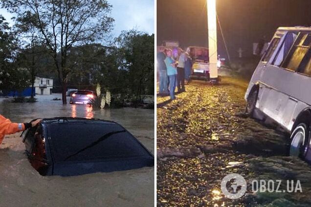 В России ветер вырвал с корнем деревья, а ливень затопил трассы. Фото и видео