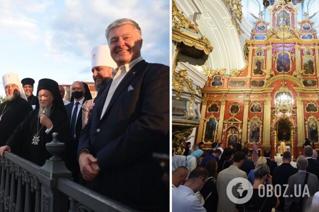 Порошенко принял участие в богослужении Вселенского патриарха Варфоломея. Фото