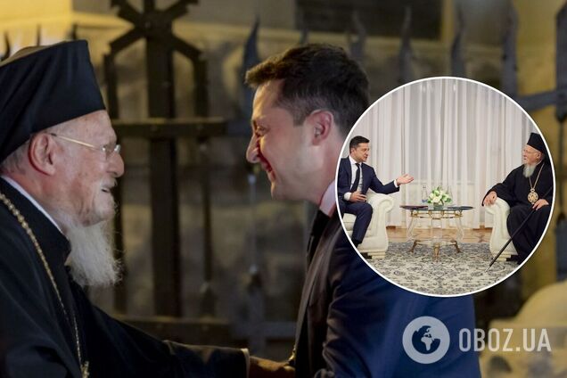 Зеленский встретился с Вселенским патриархом Варфоломеем, прибывшим в Киев. Фото