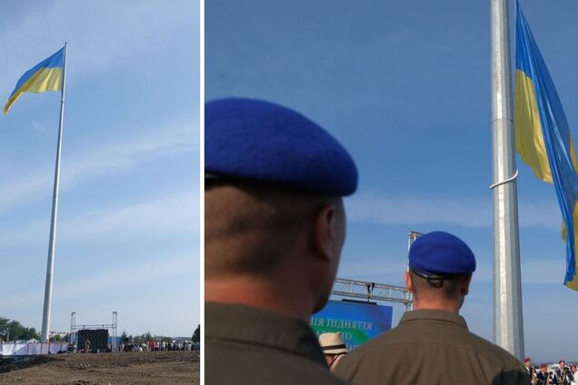 В Черновцах государственный флаг поднят на самом высоком в области 50-метровом флагштоке