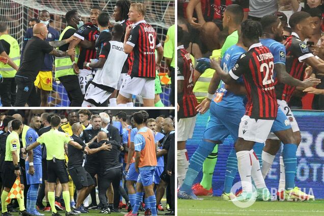 Ніцца Олімпік бійка