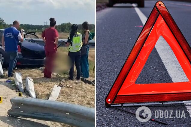 На трасі Київ – Харків відбійник проткнув авто наскрізь: двоє людей загинули на місці. Відео