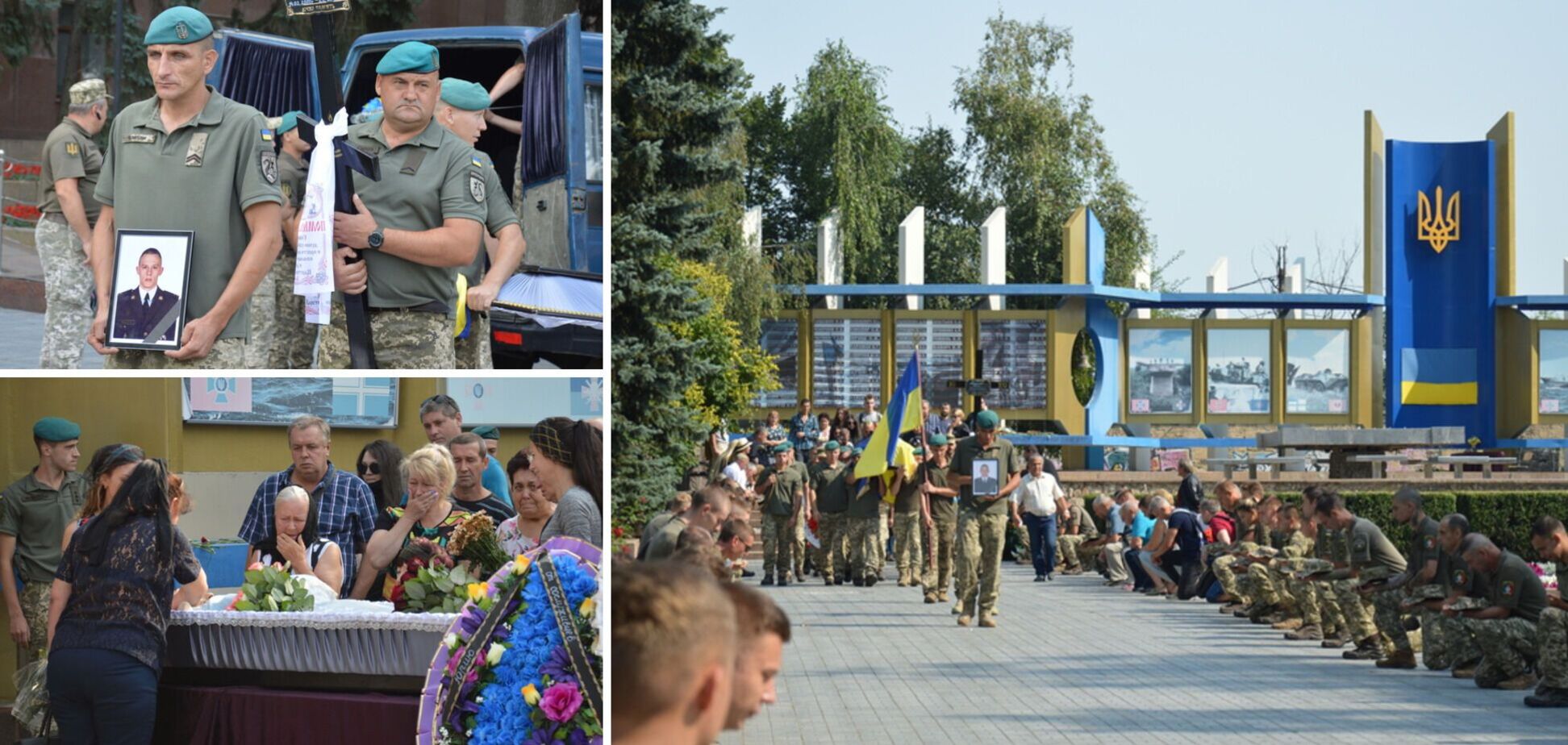 В Николаеве на коленях попрощались с воином, погибшим на Донбассе. Фото и видео